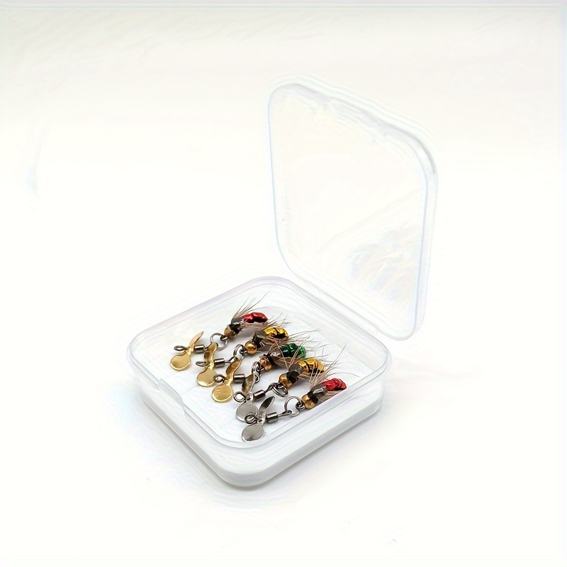 E-shop 5-teiliges SPEXIUM Handgebundenes Rotierendes Spinnerbait-Set – Forellen-Fliegenfischköder mit realistischen Spinnern, Süßwasser-Forellenköder