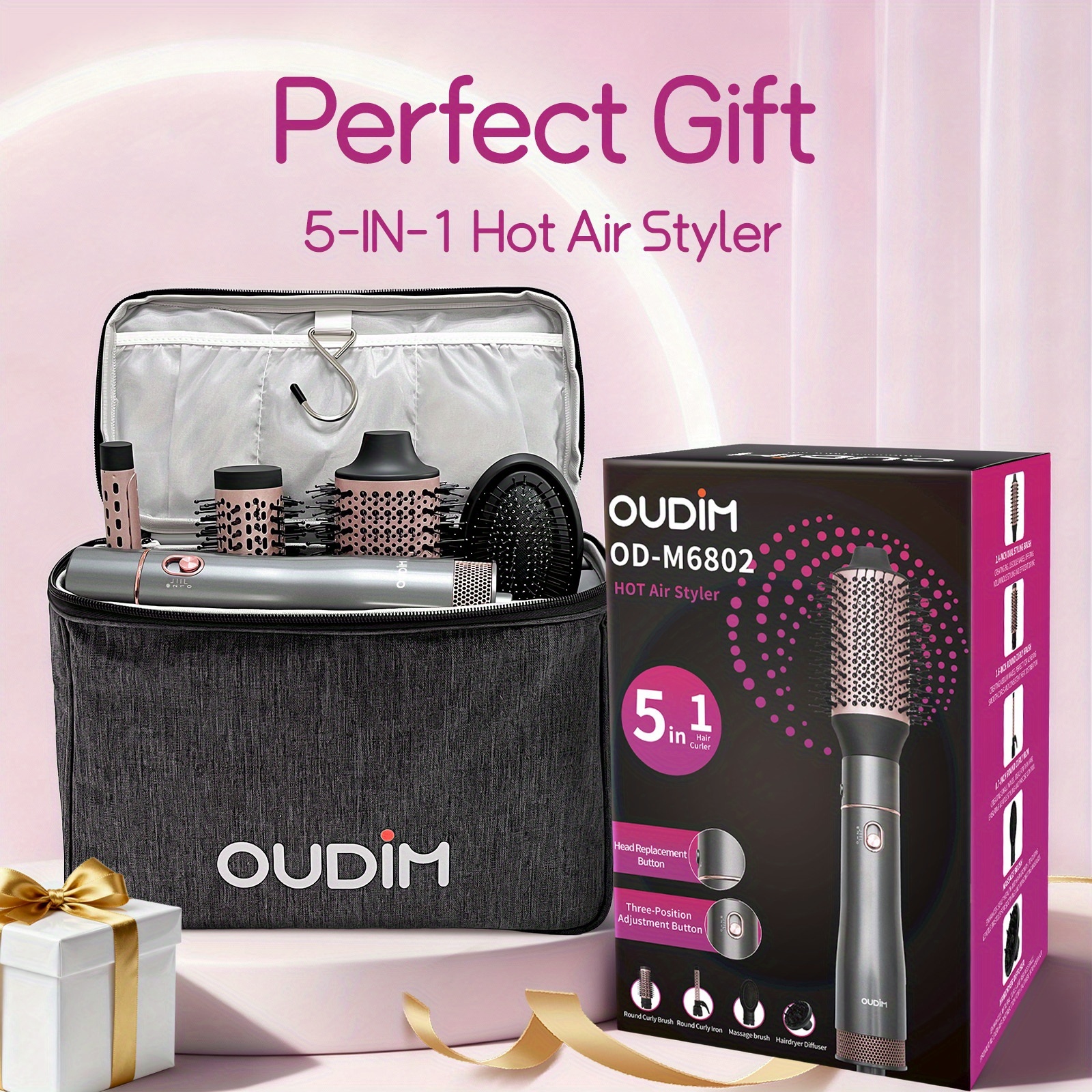 5 in 1 hair styler sold on Temu United States