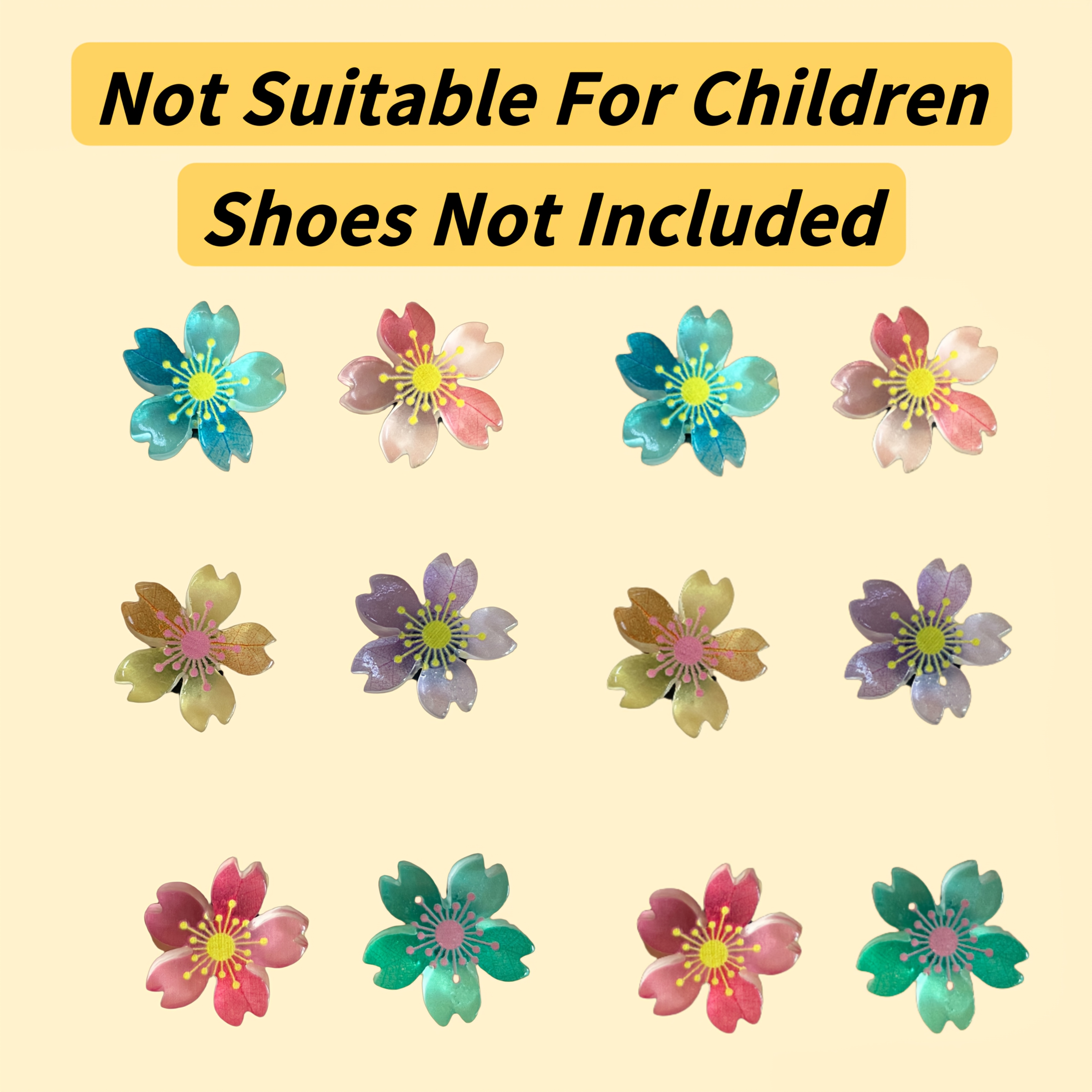 6pcs/12pcs Luminous Cherry Shoe Accessory, Shoe Accessories For Clog Sandals, Beach Bag And Slippers Accessories, Diy Materials For Accessories- Fashionable And Detachable
