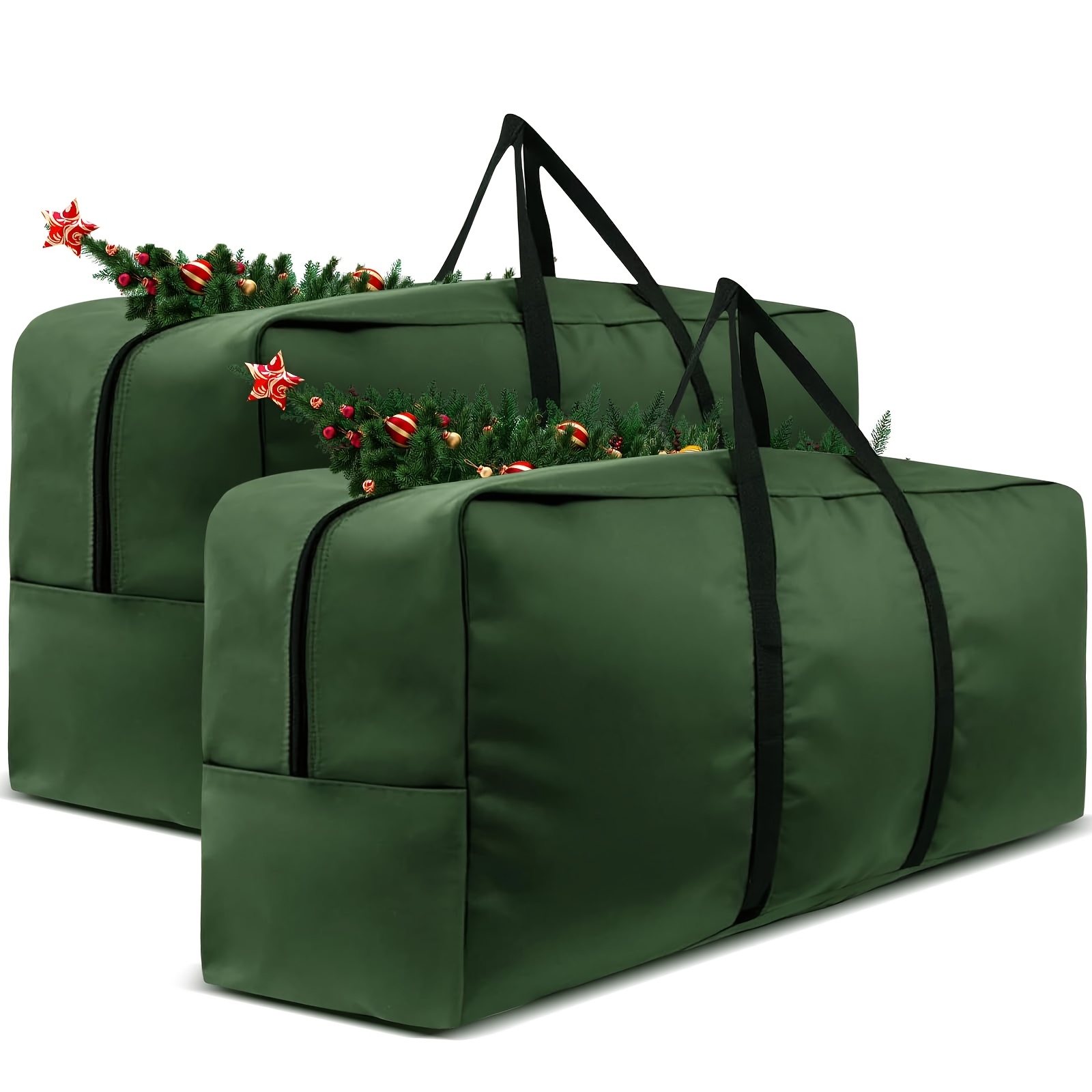 

Garden Furniture Cushion Storage Bag, 420d Oxford Fabric Waterproof Anti-uv Heavy Duty Christmas Tree Storage Bag With Handles And Zipper Dustproof Extra Large Bags 173x76x51cm (2pack)