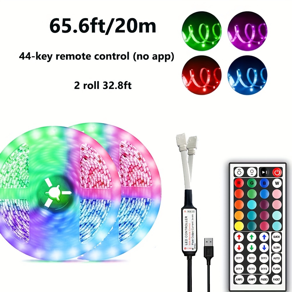 5v Usb Rgb Music Rhythm Synchronous Led Strip Lights Party - Temu Republic  of Korea