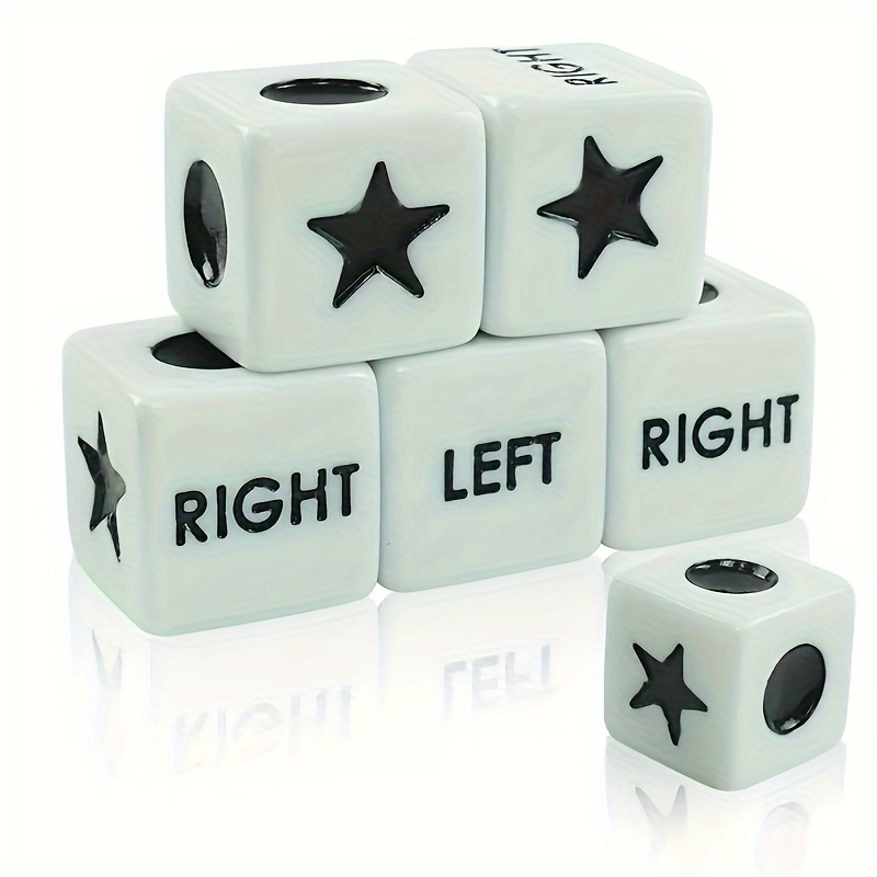 

1/3/6pcs Dice For Center Game, Funny Dice For Lrc Game, Board Games Accessories