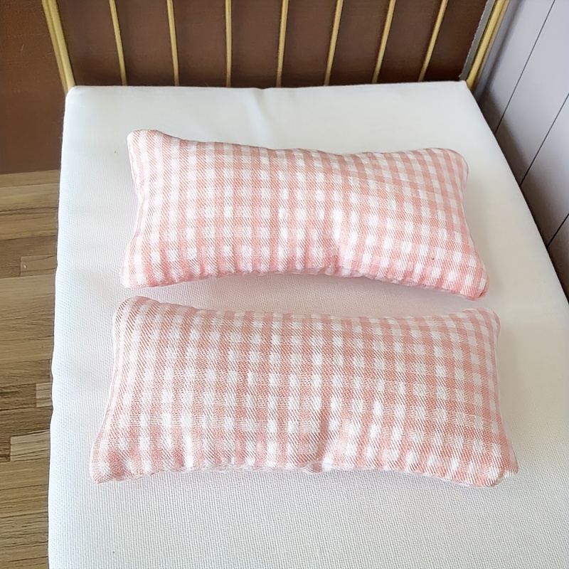 1:12 Dollhouse Miniature Model Scene Sofa Bedroom Accessories, Cushion Pillow Set Of 2