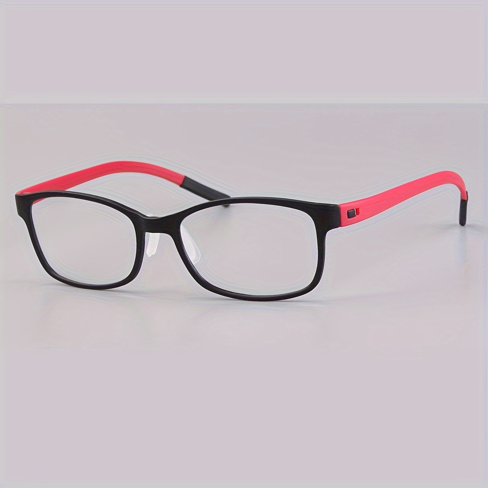 Óculos de lentes transparentes em forma de S Moda Óculos sem