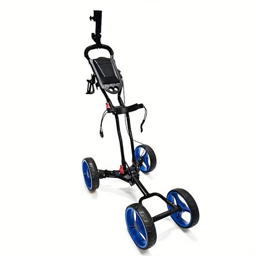 golf cart four wheel foldable storage aluminum alloy trolley golf course supplies golf pull cart