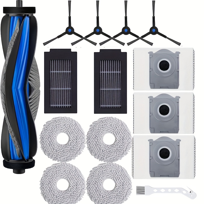 TEMU 15 pezzi di ricambio per T50 Max/T50 Pro/T50 Omni/T50 Pro Omni Robot aspirapolvere | 1 spazzola principale, 4 panni per , 4 spazzole laterali, 3