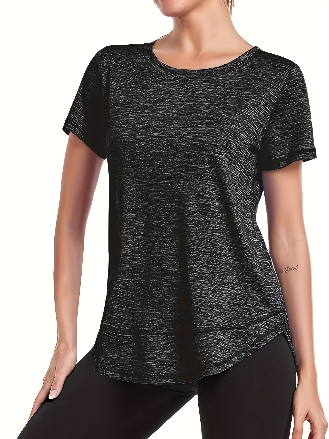 Women's Yoga Tops Short Sleeve Crew Neck Quick dry Tank Top - Temu