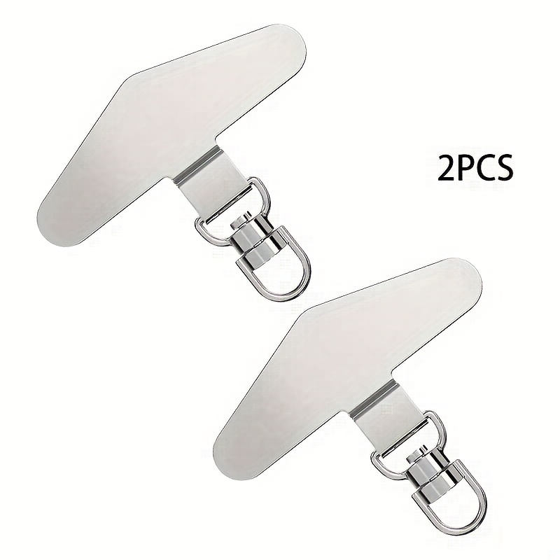 Mobile Phone Case Pad Mobile Phone Lanyard Metal Stainless Steel Degree Rotatable Triangle Universal Hanging Piece With