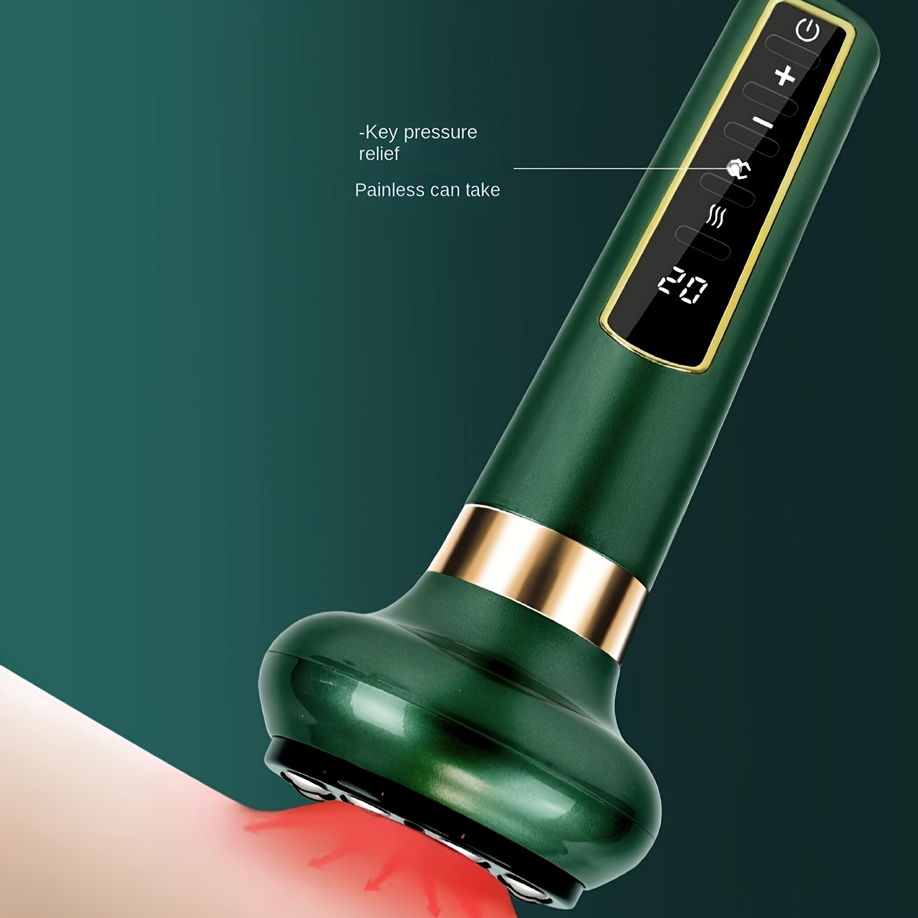 rechargeable electric   and cupping device 12 level vacuum suction massager with ball bearings usb charging