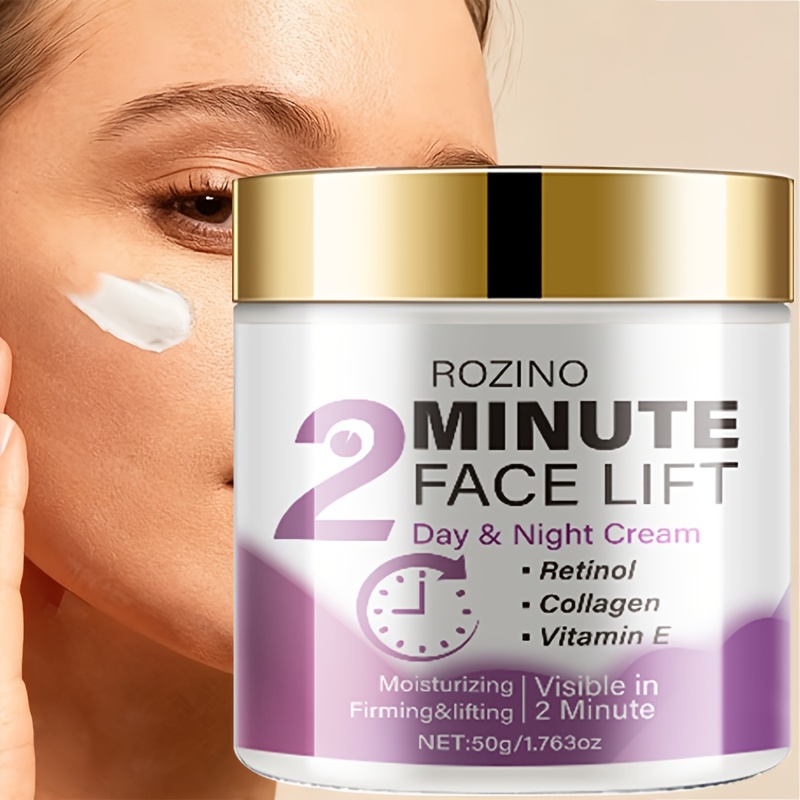 TEMU 2-minute Face Lift Day And Night Cream - And Firming Face Cream With Retinol, Protein, Turmeric, Hyaluronic Acid And Vitamins C And E -