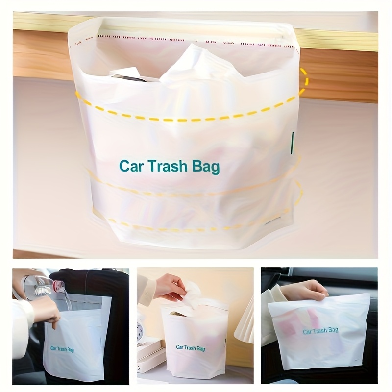 60/100 Sacos de Lixo Descartáveis, Adequados para Vômito no Carro, Tamanho: 20,5 x 24,99 cm – Design Reforçado e Durável, Ideal para Diversas Situações como  , Cozinhas, Quartos, Estudos e Acampamentos