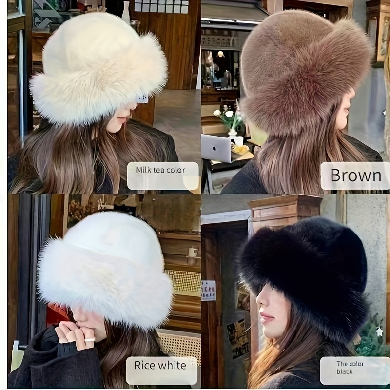 

Luxurious Fur Winter Hat For Women - , Fluffy & Warm With Earflaps | Lightweight, Stretchy Polyester | Machine Washable | Perfect Christmas Gift