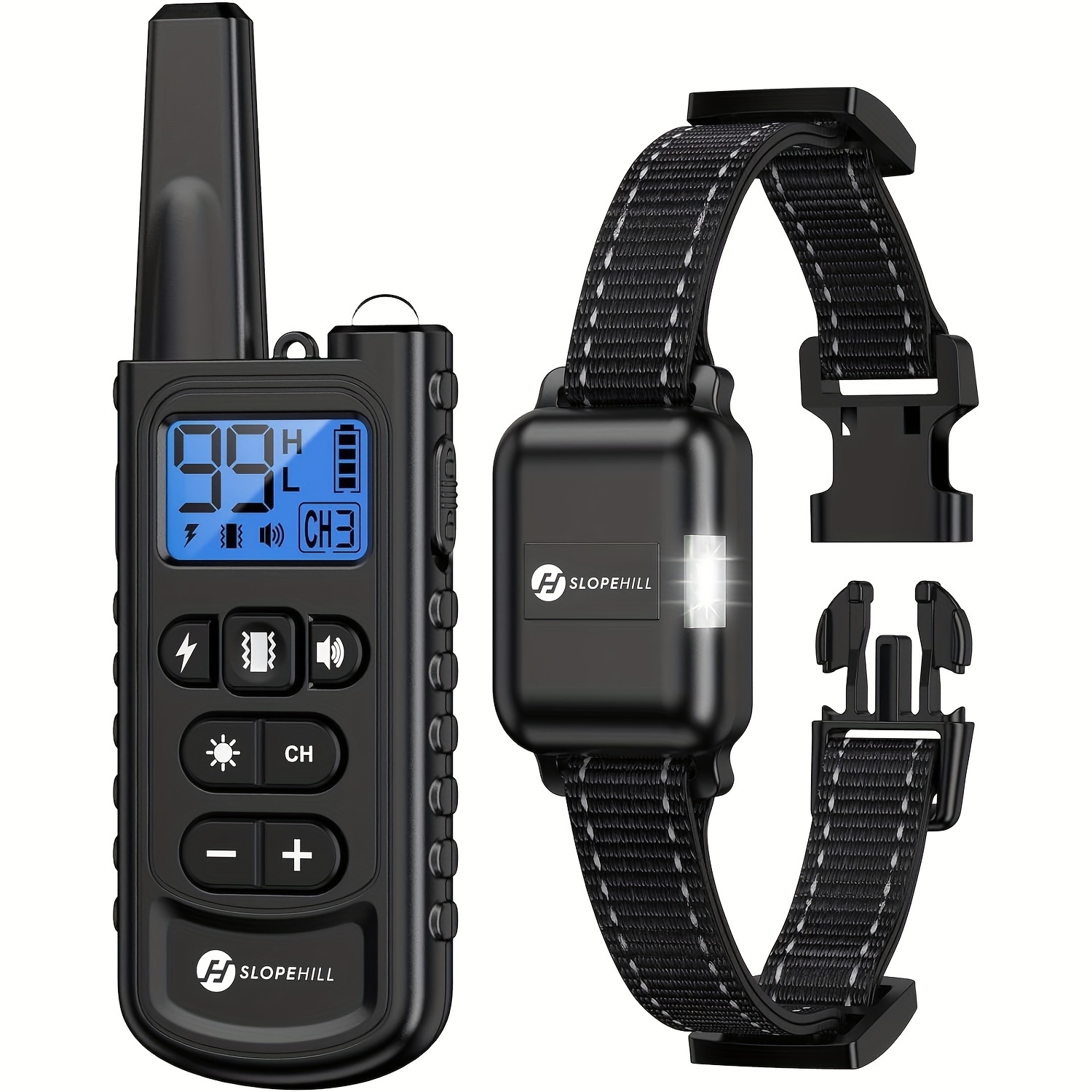 

Dog Trainer Features A Dog Training Collar With 7 Training , And A Remote Electronic Collar For Small And Medium-sized Large Dogs