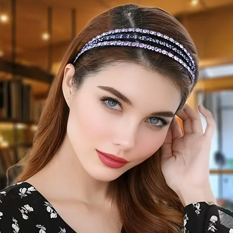 Fasce Per Capelli In Cristallo UYT Per Donne, Fasce Per Capelli Con Strass Perle E Perline Per Donne E Ragazze Accessori Per Capelli Alla Moda~p115220555 - Foto 7