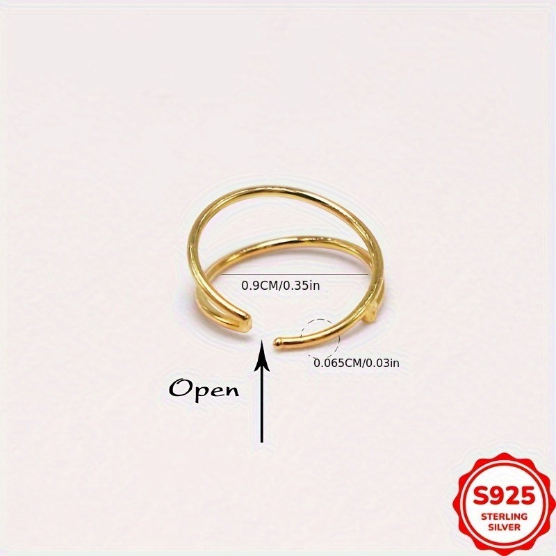 Women's S925 Sterling Silver Double Hoop Nose Ring