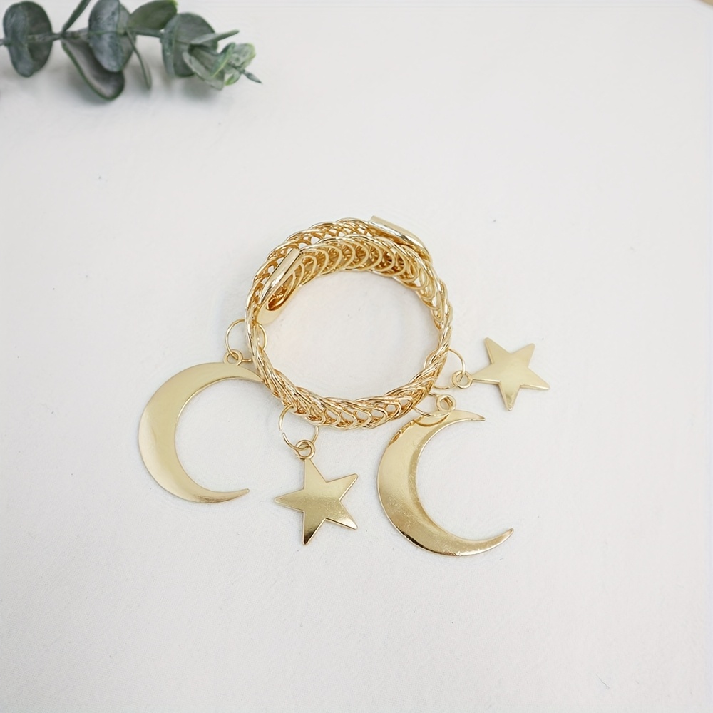 TEMU 1pc And Moon Metal Curtain Tieback - Alloy, Ideal For Living Room, Bedroom, Study - Decor Accessory, Curtain Tiebacks|vintage Style|durable Alloy, Curtains For Living Room