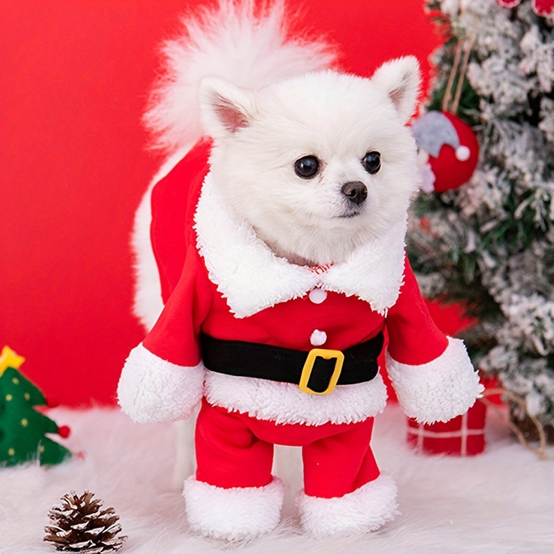 3er-Set Hundeweihnachts-Shirts – Schneeflocken & Weihnachtsmann Design Für Kleine Hunde & Katzen