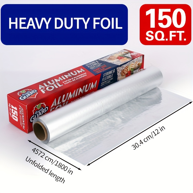 

Duty Aluminum Roll, Of 1, 150 , 12 Width, For Restaurant Use, Disposable Wrapping For , Hot , And Sandwiches