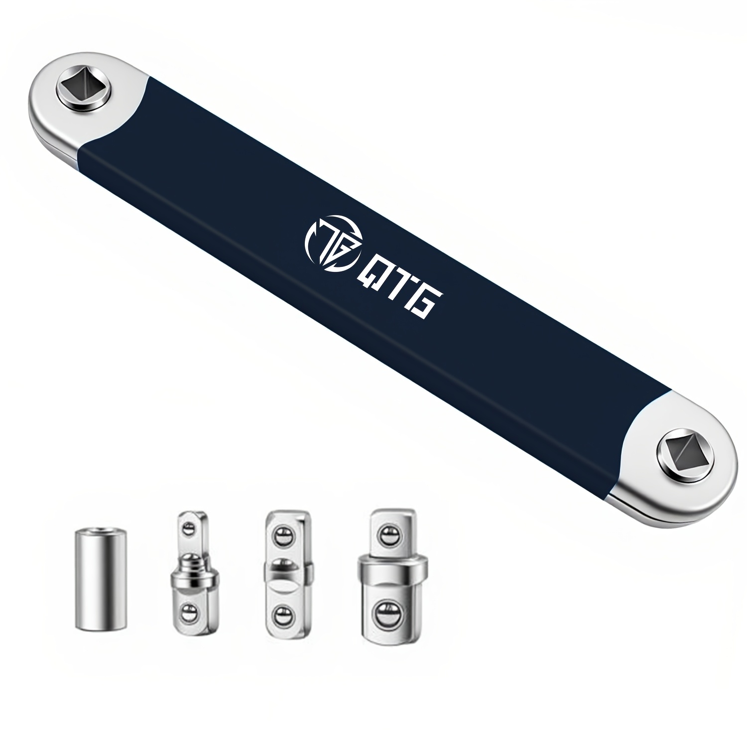 TEMU 1set Qtg Multi-functional Extended Wrench, Ratchet And Quick Socket,2-in-1 Multifunctional Extension Wrench With Assist Pole,ratchet Conversion,