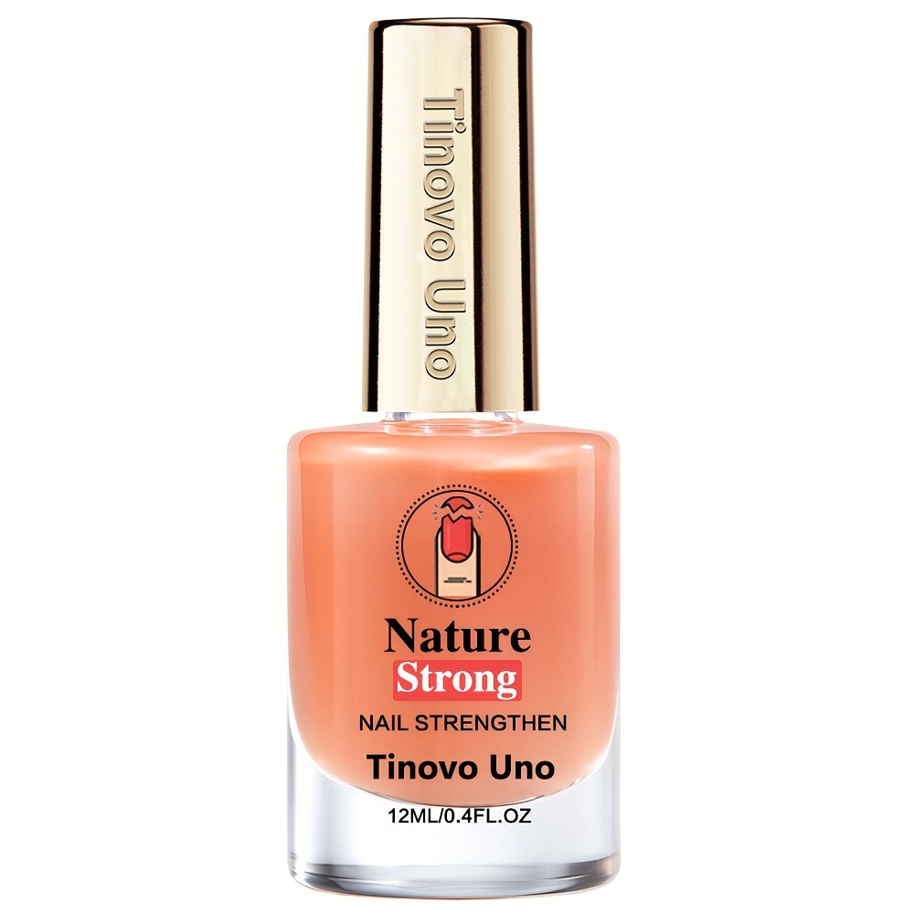 Image of Tinovo Light Pink Nail Strengthener 12ml, Natural Drying No-curing, Suitable For Uneven Nails, Look, Strengthens Nails, Adds Shine