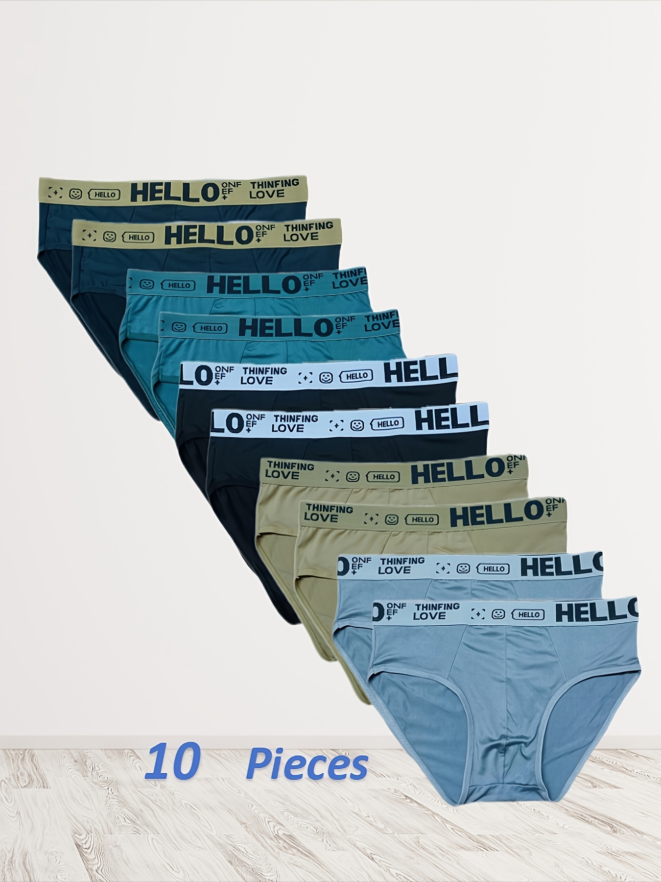 10pcs mens athletic comfortable hello   panties