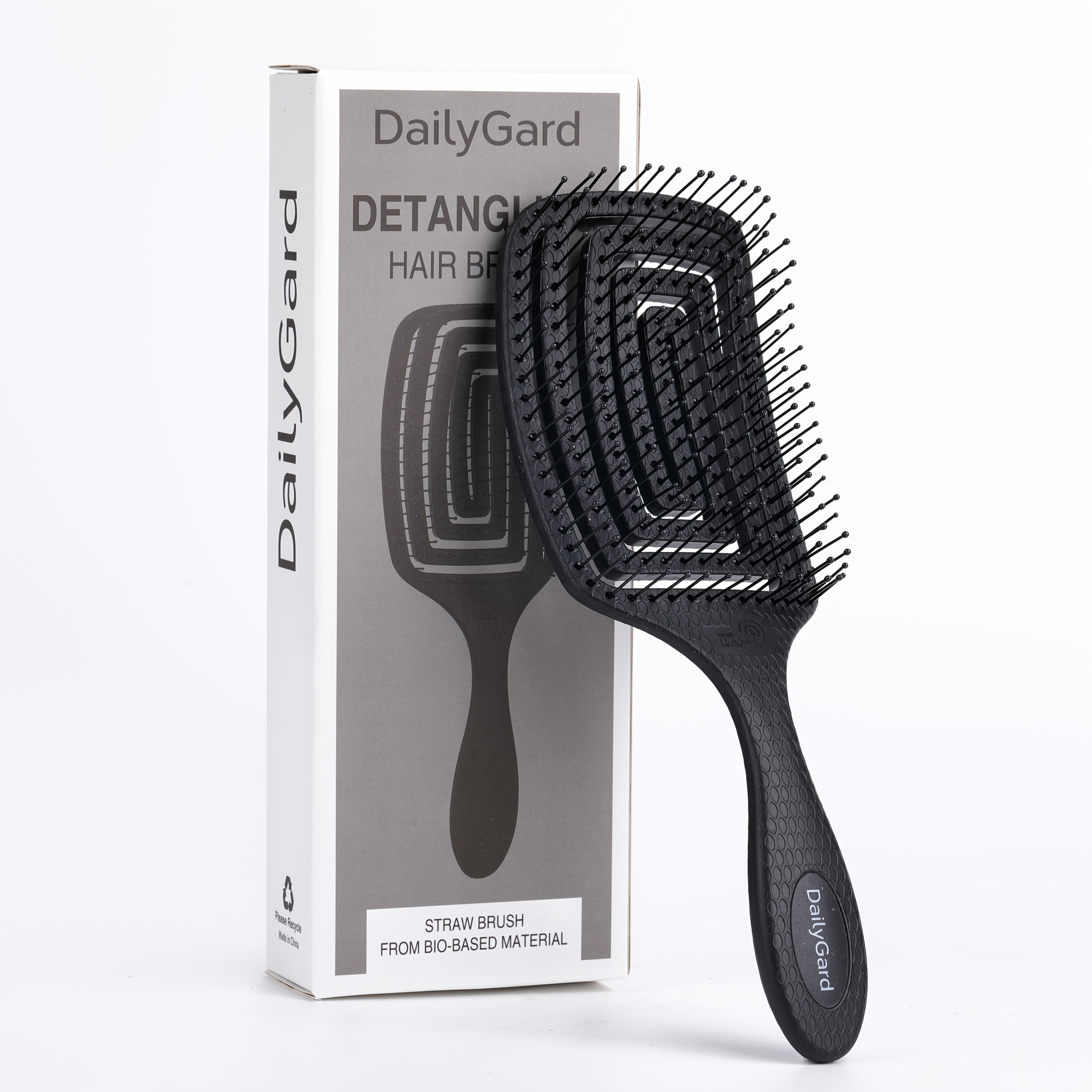 1pc detangling brush suitable for   dry and wet hair ideal for men and women professional paddle curved hairbrush for   hair types including straight curly thick long wavy and damaged hair