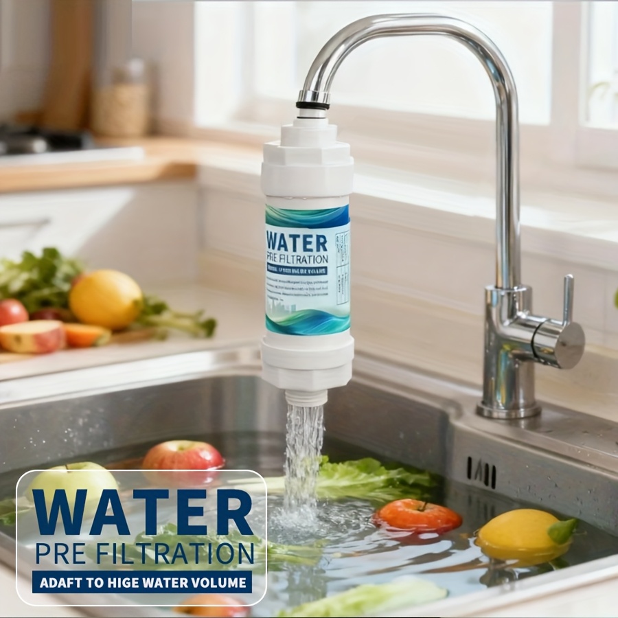 TEMU Kitchen Faucet Water Filter, Shower Head Filter, Water Purifier, Bath Remover, Water Heater Inlet Pre-filter, Washing Machine Faucet Filter