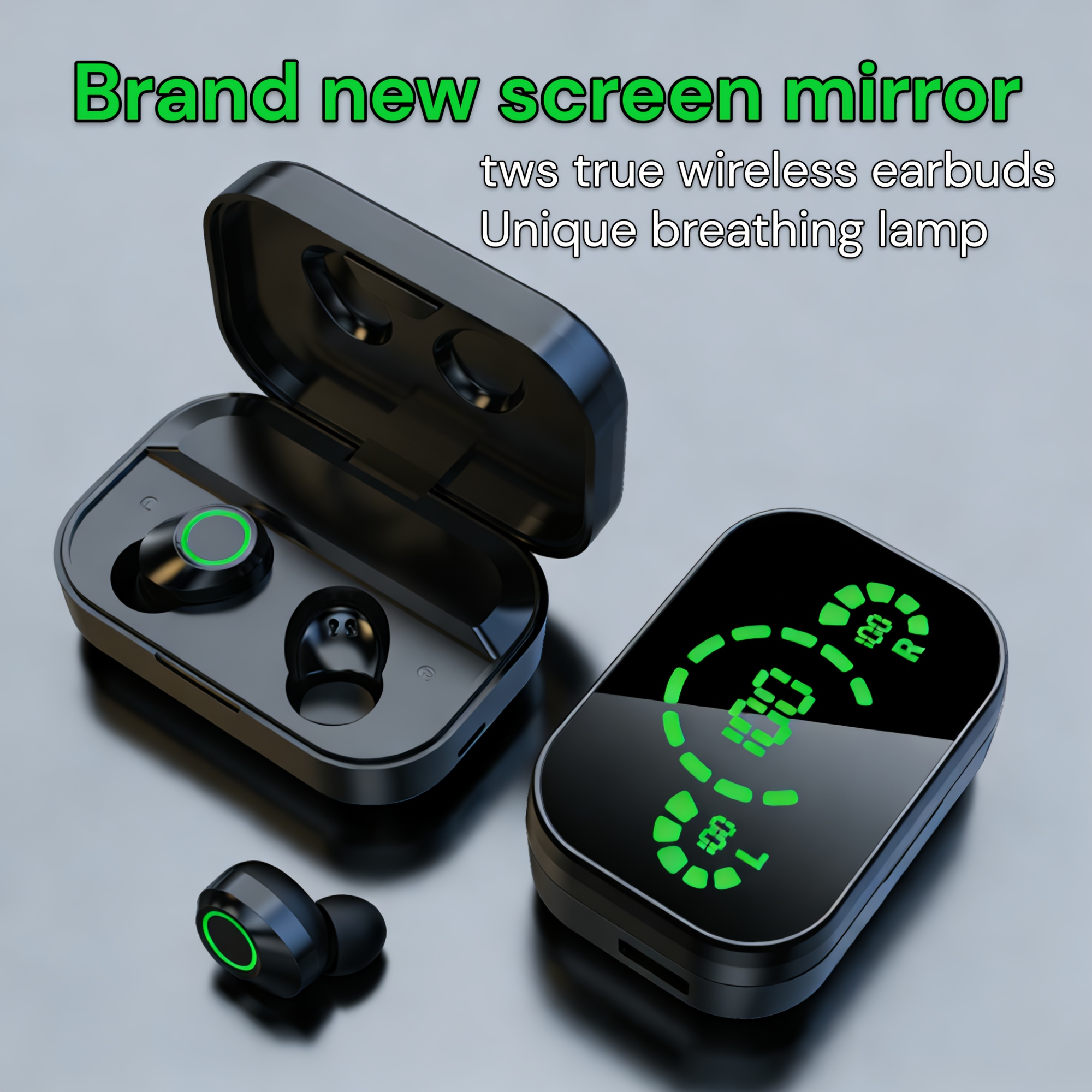 wireless headphones robotsky tws 2026 New TWS Wireless Wireless Headphones – LED Display And Breathing  Control, Stereo Noise Cancelling Mic, HD Calls And Music, Universal for All  Smartphones, Gaming/Sports