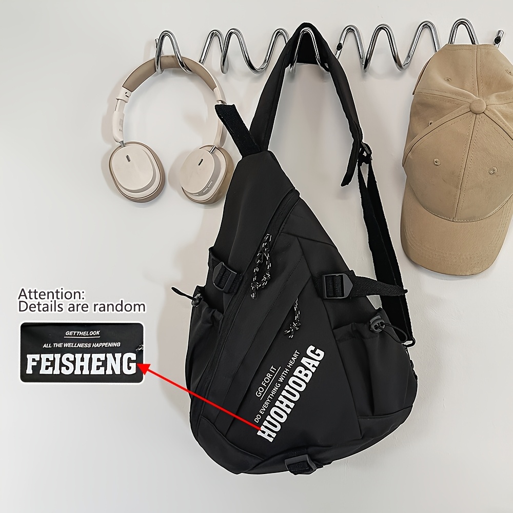TEMU Men' Shoulder Bag Workwear Crossbody Bag Unisex Personality Large Capacity Casual Commuter Bag Lightweight And Versatile Note: The Lining Color