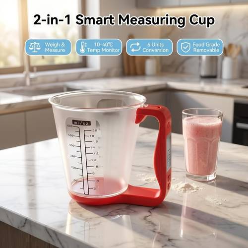 kitchen scales with lcd display digital beaker electronic tool measuring cup temperature measurement cups