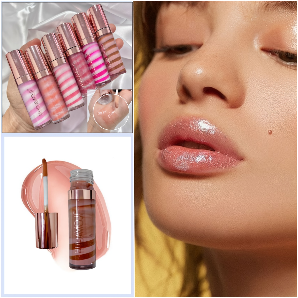 24pcs Gradient Milk Cream Lip Gloss Set
