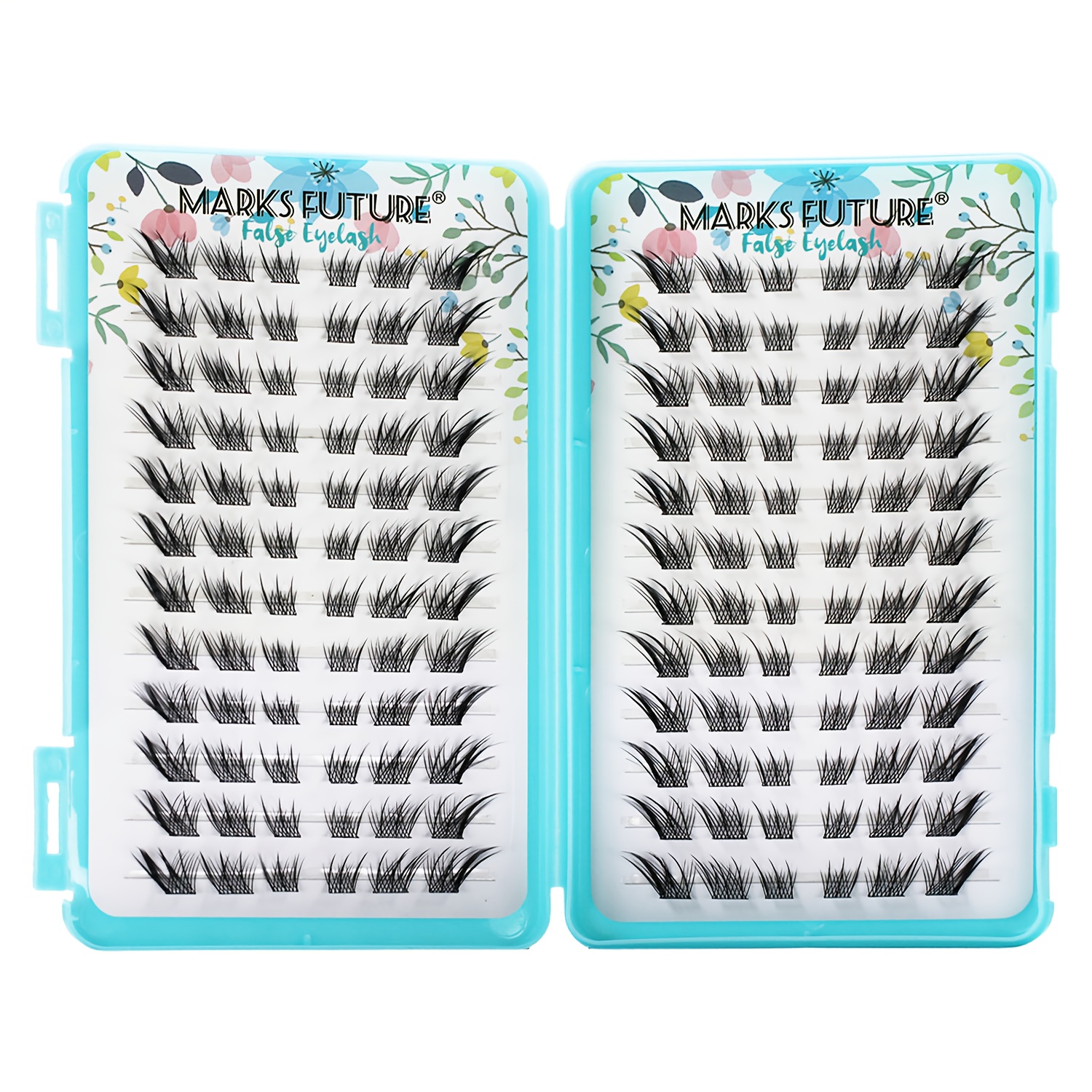 144 Self-adhesive False Eyelashes - Cat Eye & Fox Eye Anime Style, C Mixed Lengths 10-14mm, Reusable Beginner-friendly Lashes, Cool Makeup Accessories
