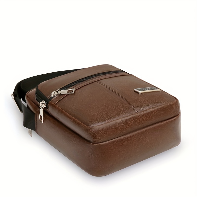 casual lightweight sling bag for men zipper satchel bag   classic satchel bag Product details 5