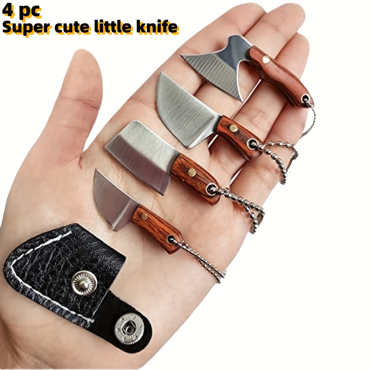 

4pc Super Cute Mini Knife Keychain Knife As A Great Gift For Girlfriends