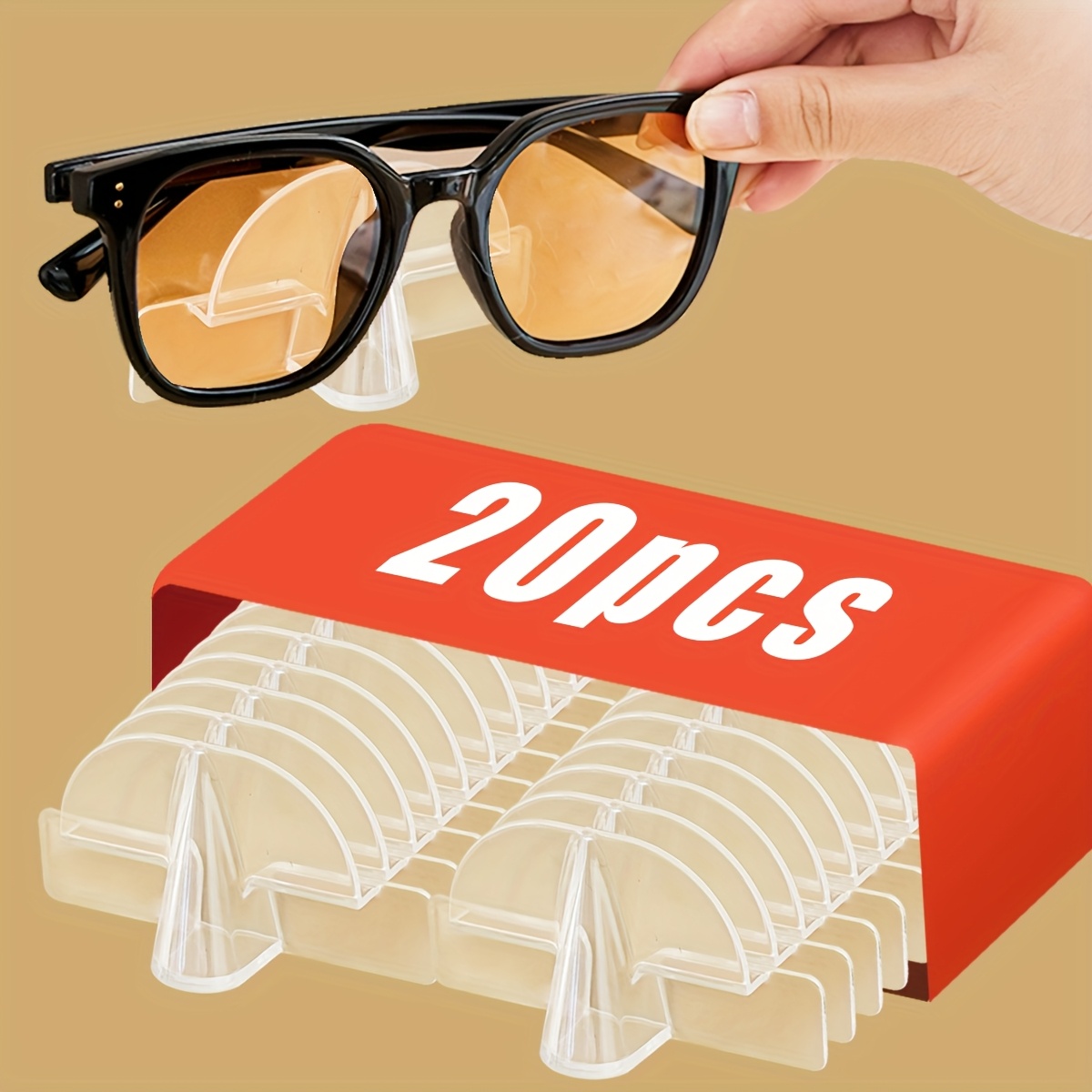 20pcs Eyewear Display And Showcase - Stylish Glasses Storage Rack - Wall-mounted Eyewear Display And Storage Shelf