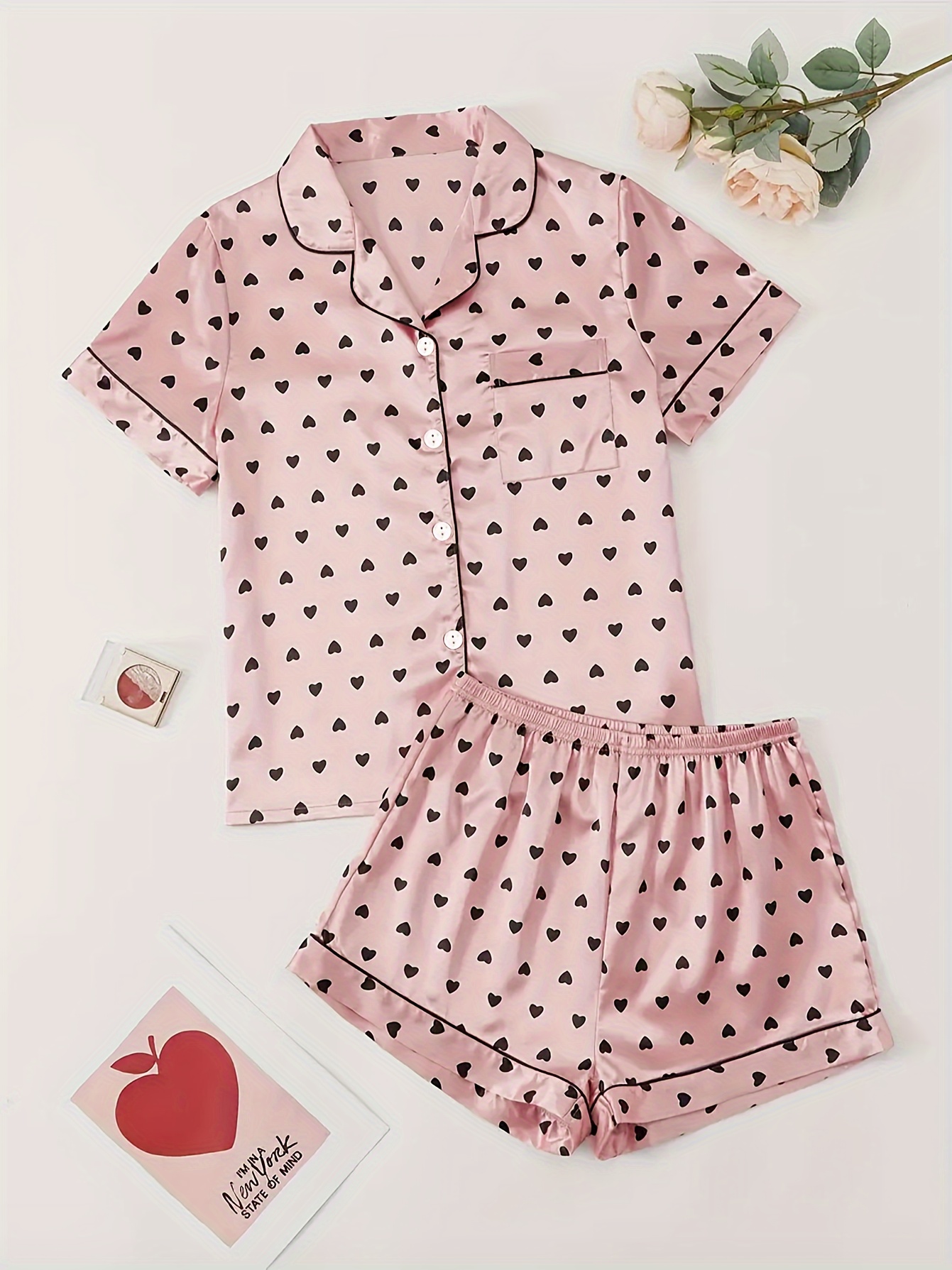 Pink Satin Silk Short Sleeve Pajama Set For Toddler Girls Summer Satin  Sleepwear For Kids 2 14 Years From Pang07, $6.96