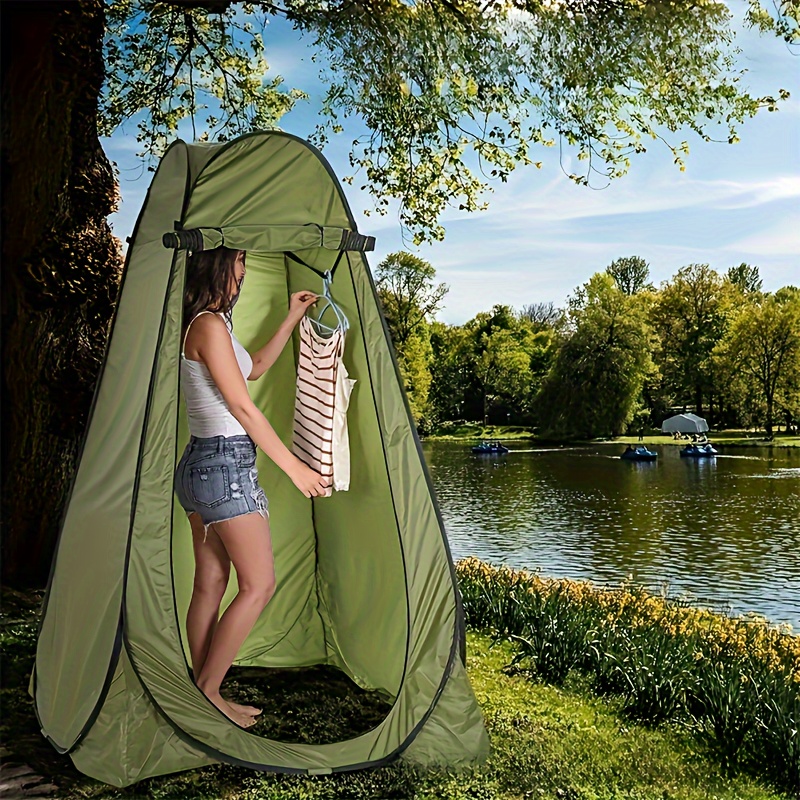 

Portable Pop-up Privacy Tent With Window - Waterproof, Easy Setup For Camping & Beach, Includes Carry Bag