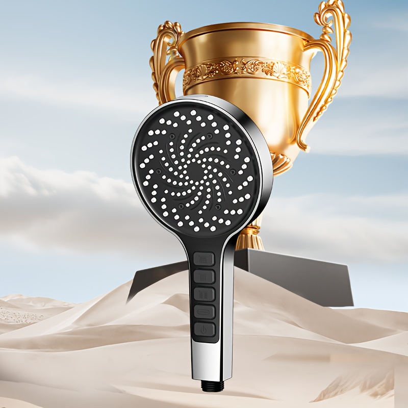 High Pressure Handheld Shower Head, 9 Spray Powerful Removable Bathroom Shower Head, Bathroom Accessories-for Shower Use Only