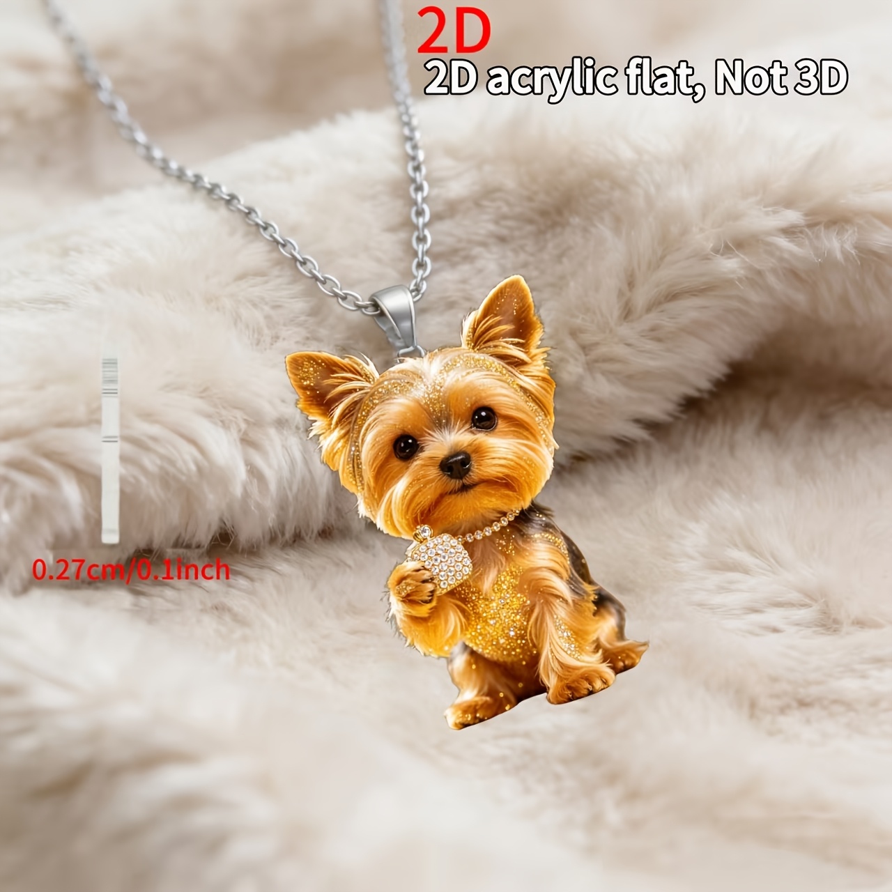 Yorkshire Terrier Pendant Necklace for Dog Lovers