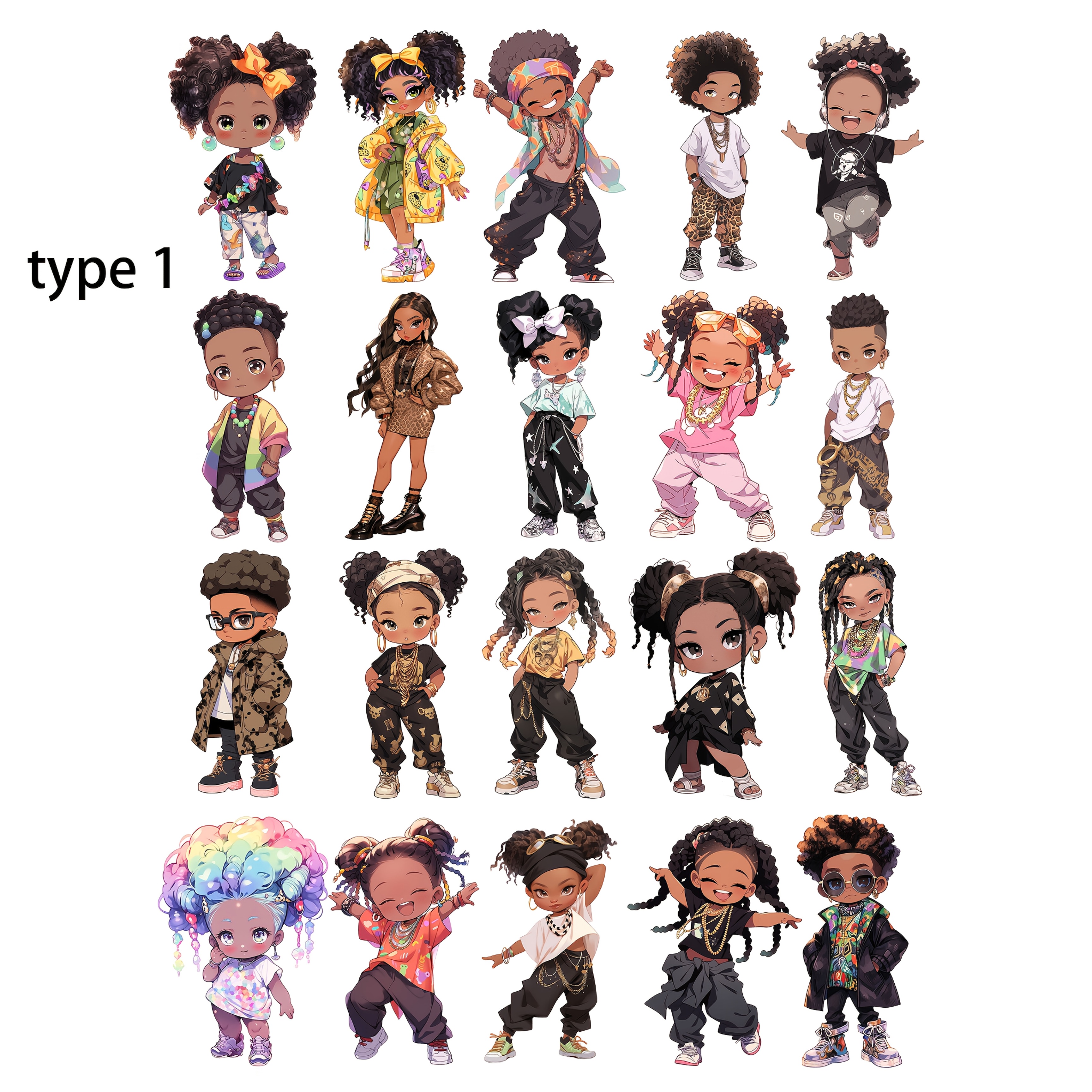 TEMU 1 Pack Of Cute Fashionable And Stickers For Little Boys And Girls 2d Flat Creative Handmade Stickers For Decoration Cutting Book Diary Photo