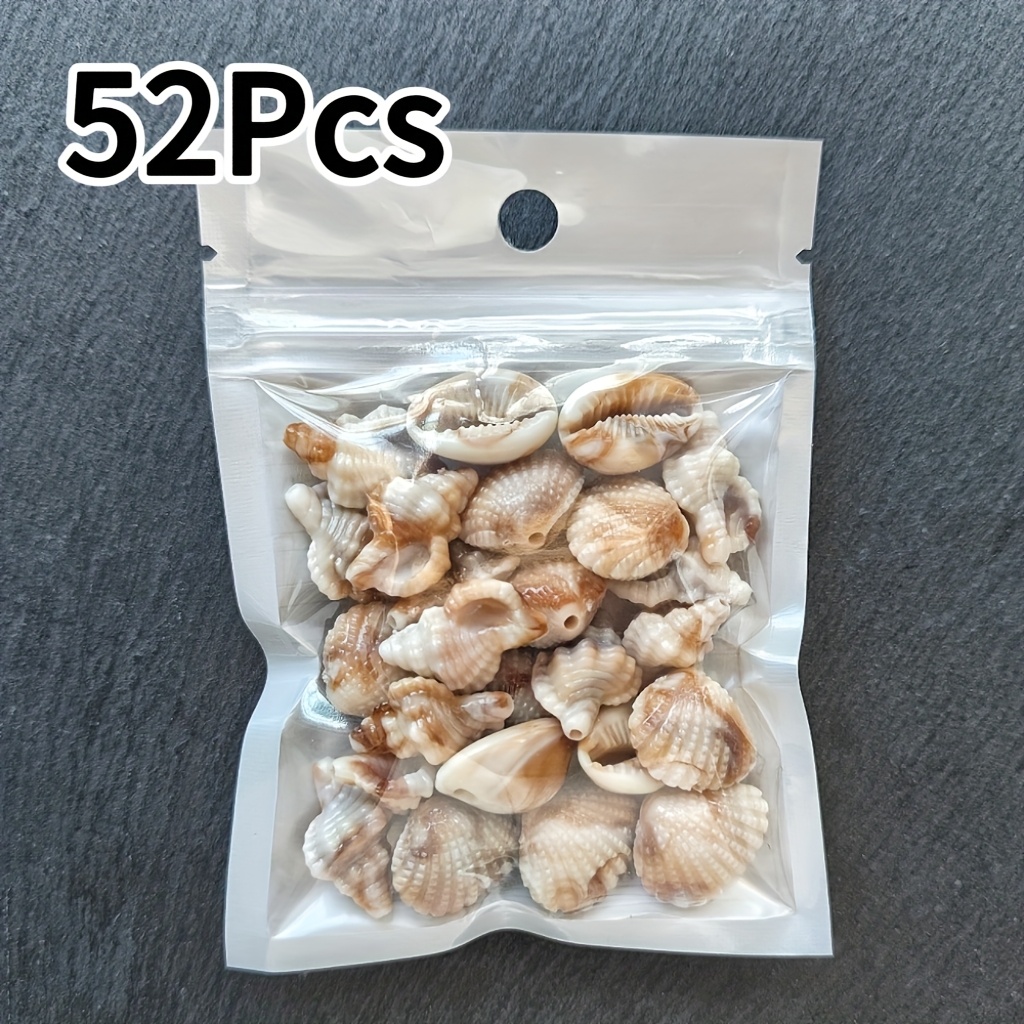 E-shop 25/52 Stück Acryl Schneckenmuscheln mit einzigartigen Mustern. Handgefertigte Materialien, Armbänder, Halsketten, Ohrringe, Schmuckzubehör,