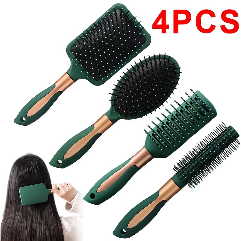 TEMU 4-teiliges Set -Haarkamm für Damen, Haarstyling-Werkzeug zum Volumenverleihen für langes lockiges Haar, für den Heimgebrauch