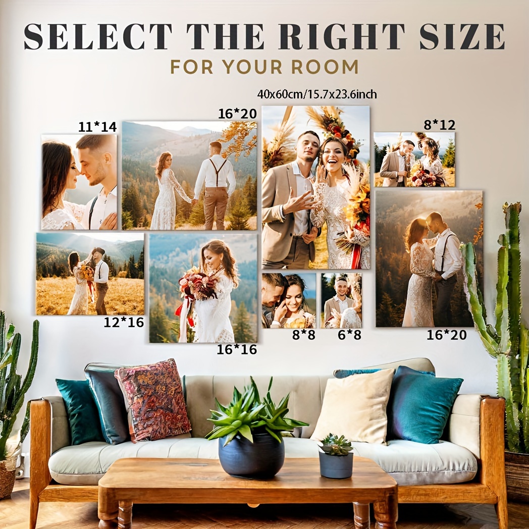 Tapisserie Murale Personnalisable - Imprimez Votre Photo Et Texte, Taille 203 X 152 Cm, Tissu Polyester - 2