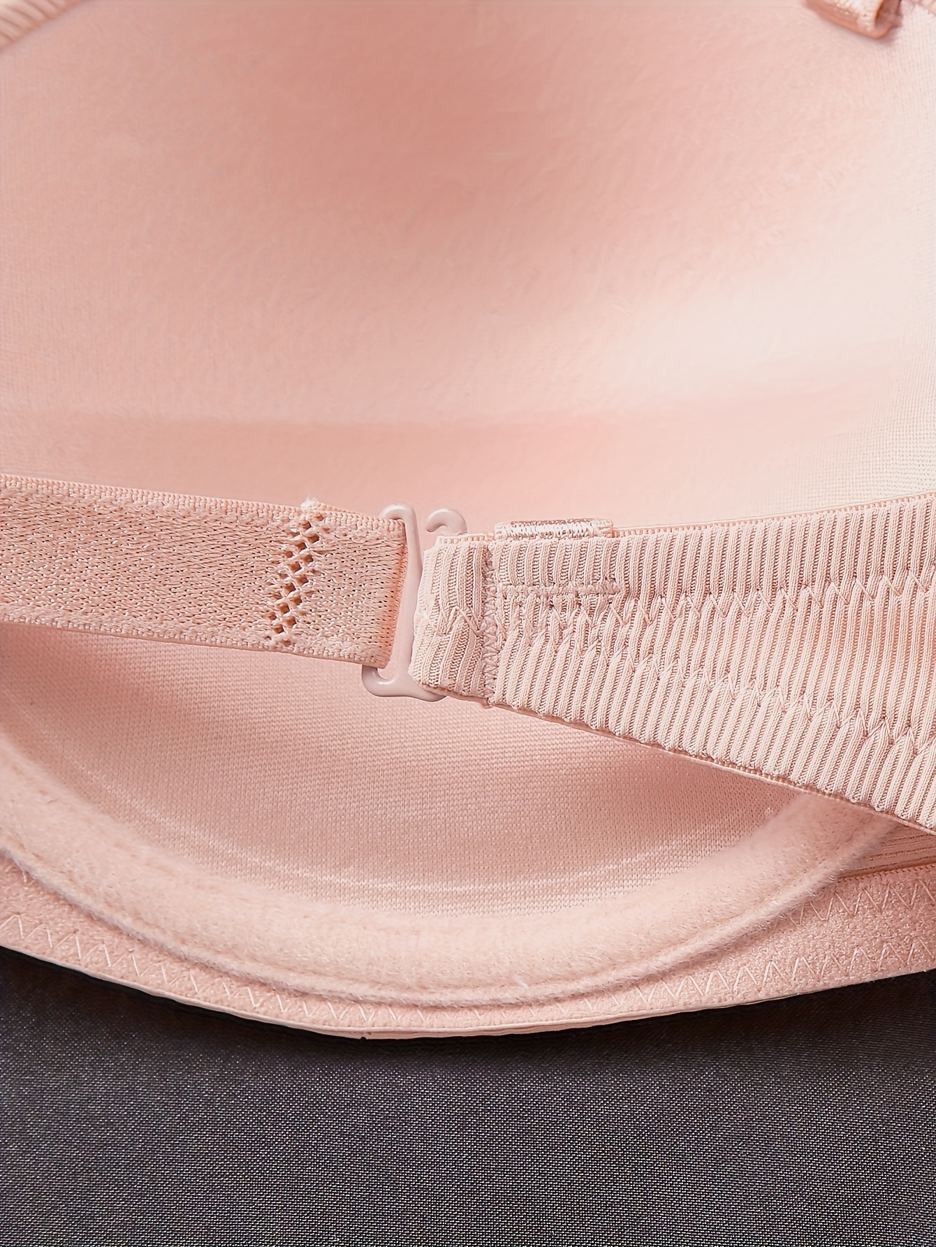 Solid Half Cup Underwire Strapless Bra, Elegant Comfy Push Up Bra, Women's Lingerie & Underwear