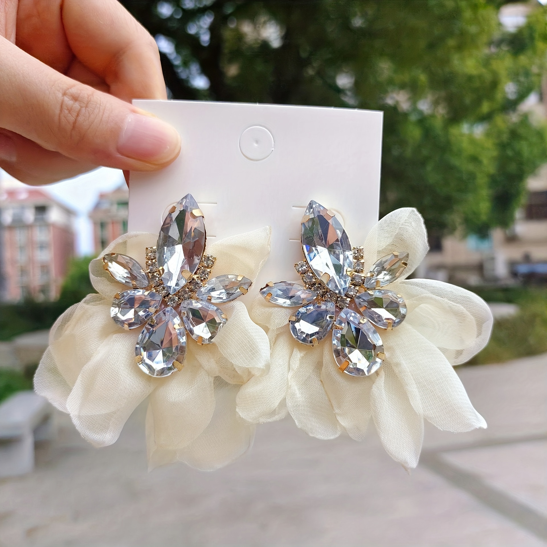 2 Orecchini Boh&eacute;mien Con Fiori - Pendenti Dorati Ipoallergenici | Per Feste, Cerimonie E Serate Speciali