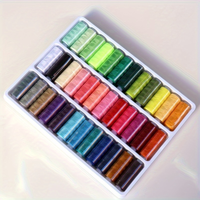 TEMU 36pcs/set Of Hand Sewing Thread Per Roll Of 400 Yards For Sewing Clothes Portable Home Hand Sewing Thread, Diy Enthusiasts, And Home Sewing Tasks.