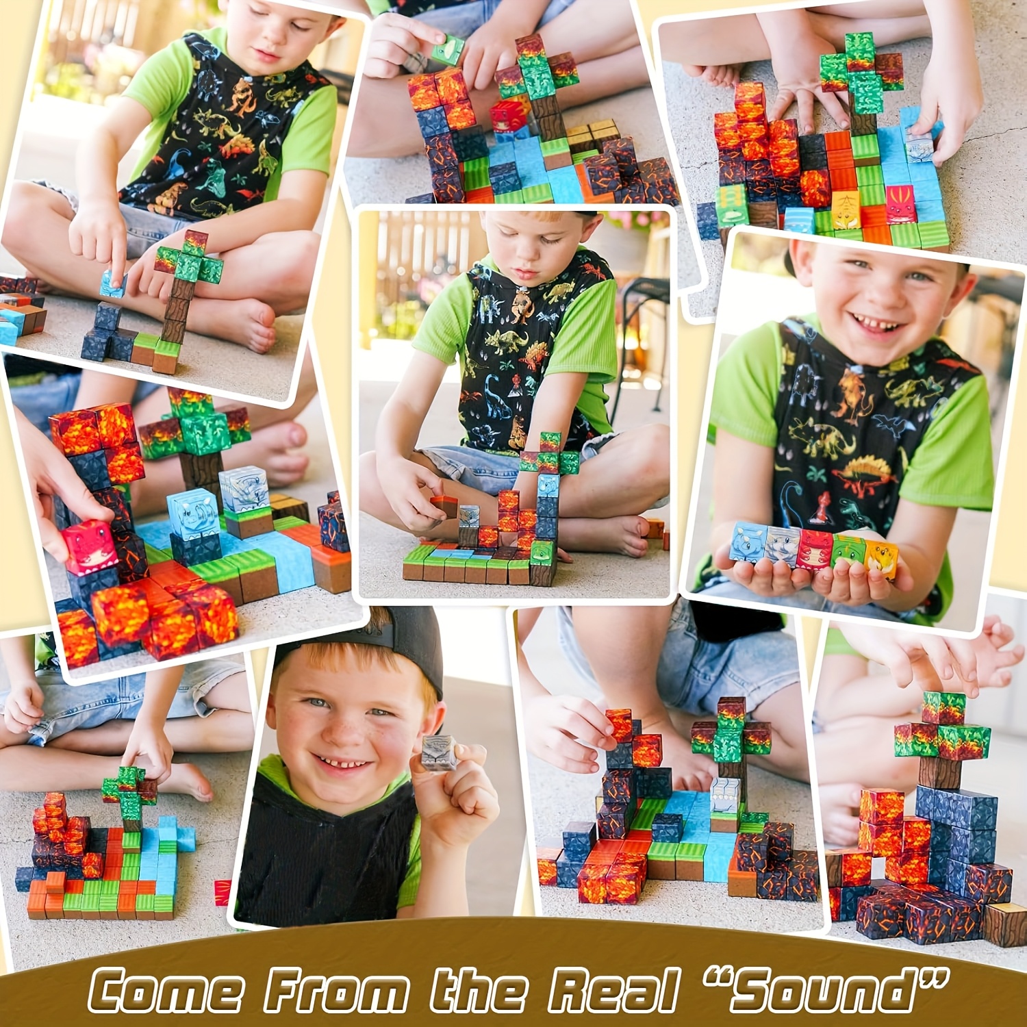 Magnetic Blocks-100pcs Magnetic Blocks-Build Magnet, Magnetic Toys for Boys & Girls, Cubes Construction Toys, Perfect Gift for Halloween, Thanksgiving, And Christmas, Easter, Birthday Gifts