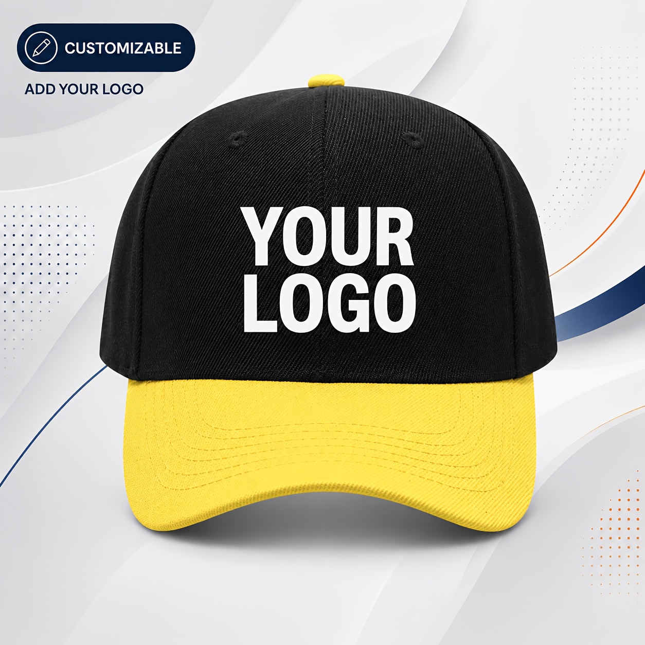 TEMU 1pc Personalized Custom Color- Baseball , Logo Text Photo Print Available, Unisex Fashion Sports Casual Hat, Team Building Wedding Valentine's