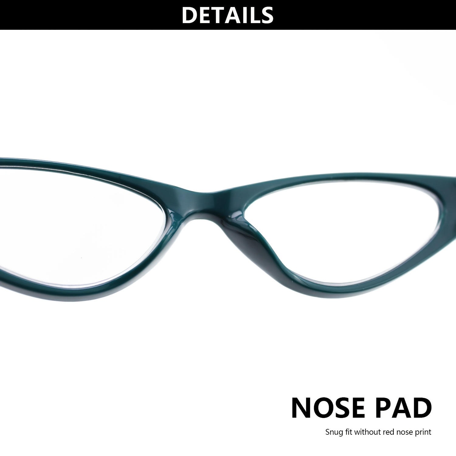 Small Frame Cat-Eye Reading Glasses with Eyeglass Case