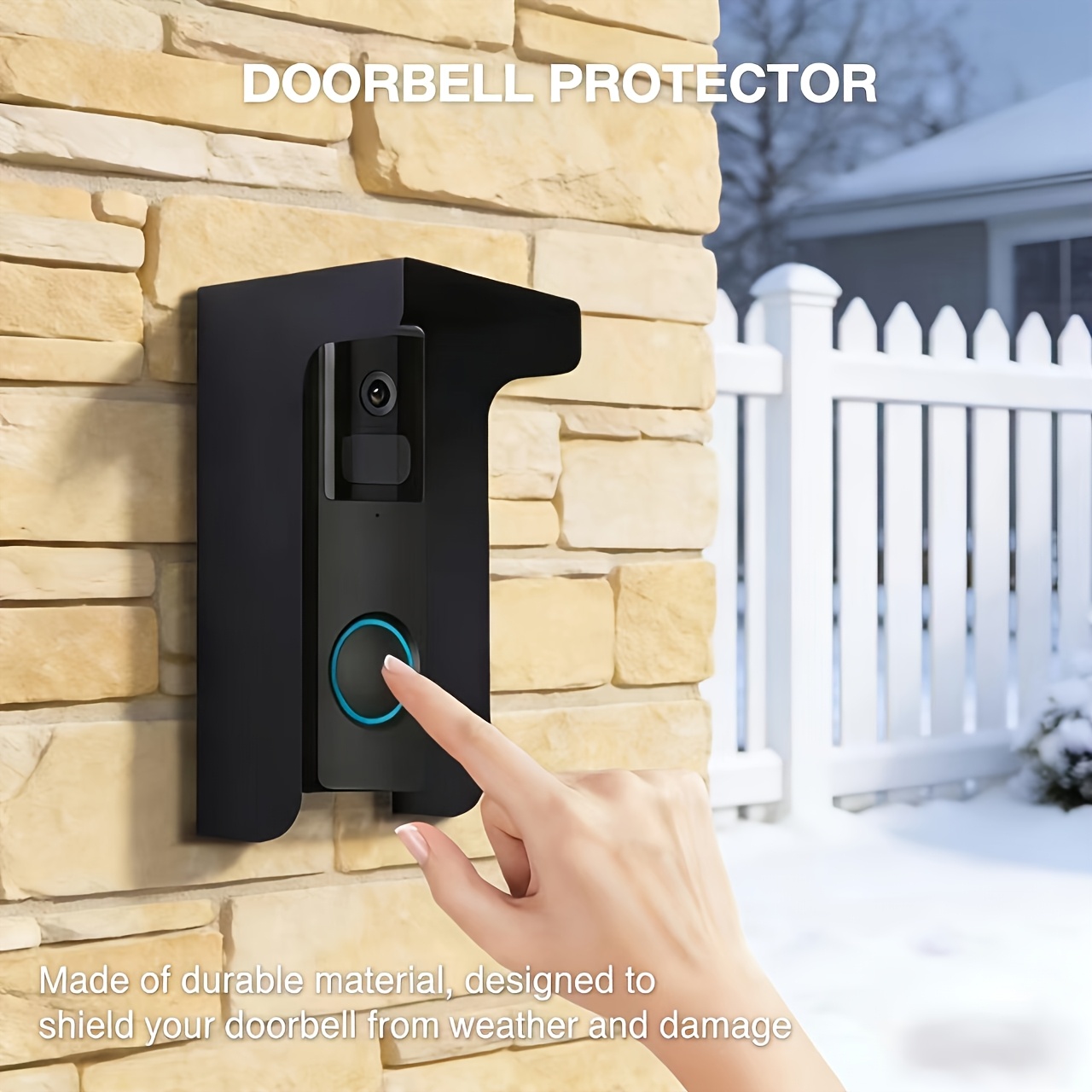 Heavy Duty Metal Doorbell Cover, Waterproof & Rustproof